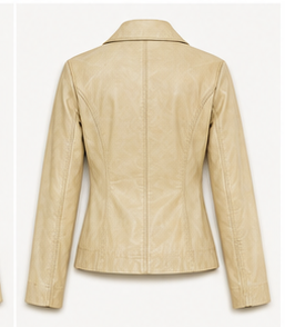 Ivory Legacy Vintage Leather Jacket