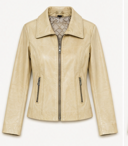 Ivory Legacy Vintage Leather Jacket