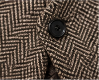 Heritage Weave Belted Cape Coat