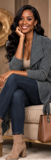 Silver Drape Waterfall Knit Cardigan