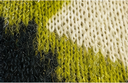 Electric Moss ROEY WANG Abstract Knit Sweater
