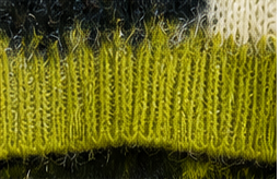 Electric Moss ROEY WANG Abstract Knit Sweater