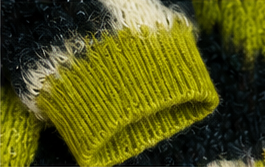 Electric Moss ROEY WANG Abstract Knit Sweater