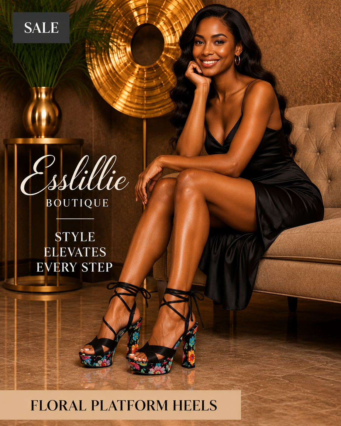 Tropical Platform Heels