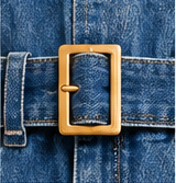 The City Utility Belted Denim Jumpsuit