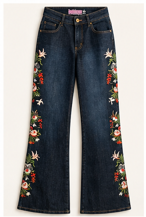 Wildflower Revival Embroidered Flare Jeans