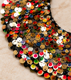 Confetti After Dark Sequin Statement Collar