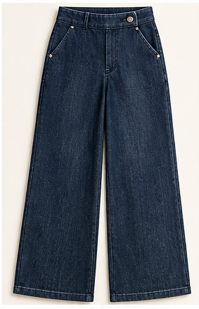Midnight Avenue Tailored Wide-Leg Jeans