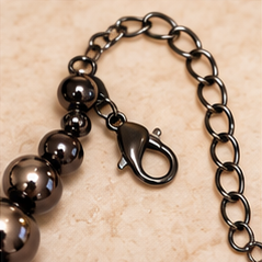 Midnight Orbit Gunmetal Statement Necklace