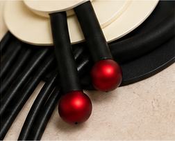 Midnight Orbit Sculptural Statement Necklace