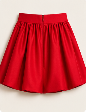 Champagne Bloom Floral Jacquard Skirt