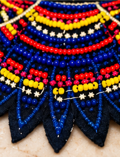 Royal Mosaic Embellished Statement Collar Necklace