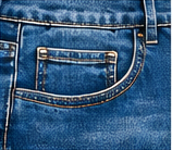 Blue Belle Bow-Tie Ruffle Jeans