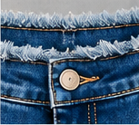 Blue Belle Bow-Tie Ruffle Jeans