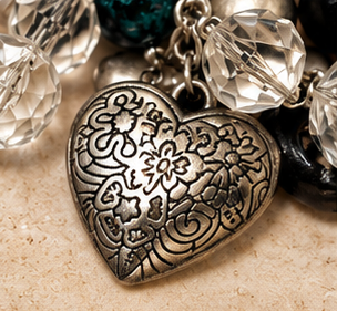 Turquoise Heartbeat Charm Statement Necklace