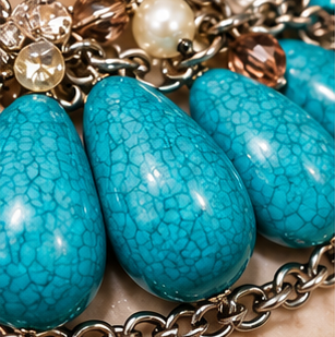 Turquoise Cascade Layered Statement Necklace