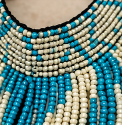 Turquoise Tides Cascading Beaded Statement Necklace