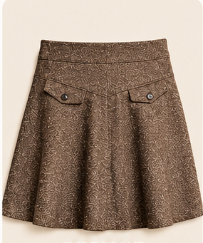 Bronze Heritage Tailored Flare Skirt